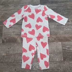 Carter's Pink Heart Set